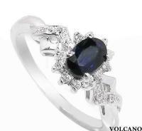 免費代理合作 天然藍寶石銀戒指，高品質珠寶首飾加工廠直供